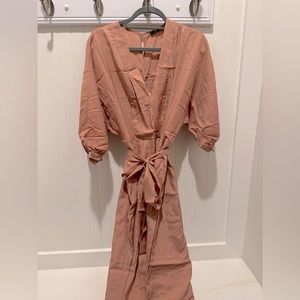 BCBG Maxazria jumpsuit (pants).. blush color..size medium